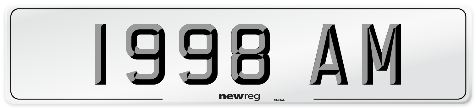 1998 AM Number Plate from New Reg